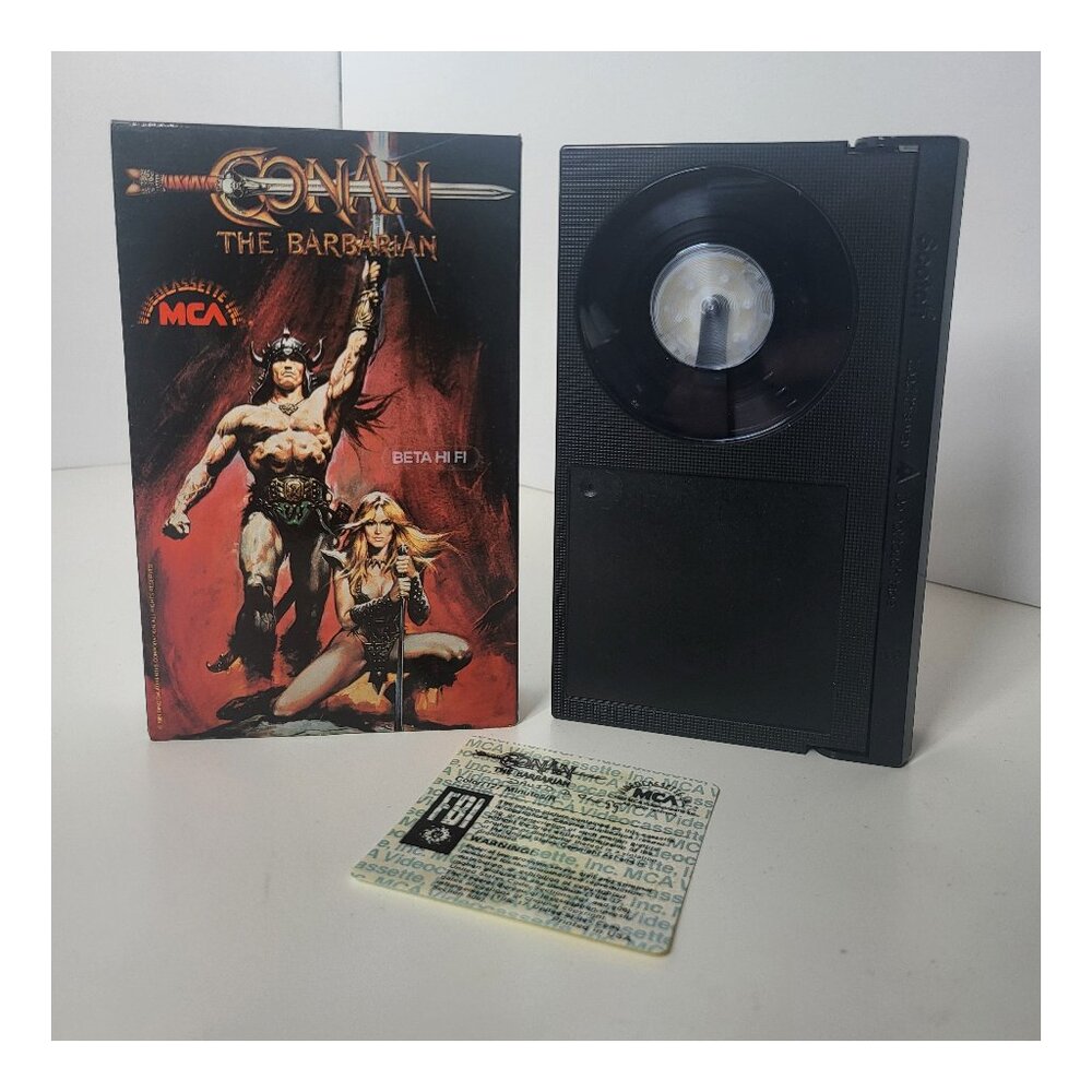Conan the Barbarian BETA Tape Betamax (Not VHS) Arnold Schwarzenegger